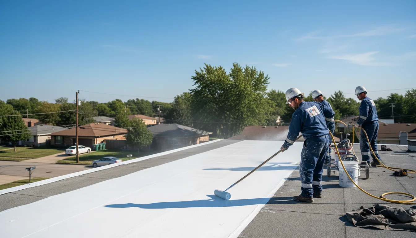 Commercial roof coating in Hayes, LA near me